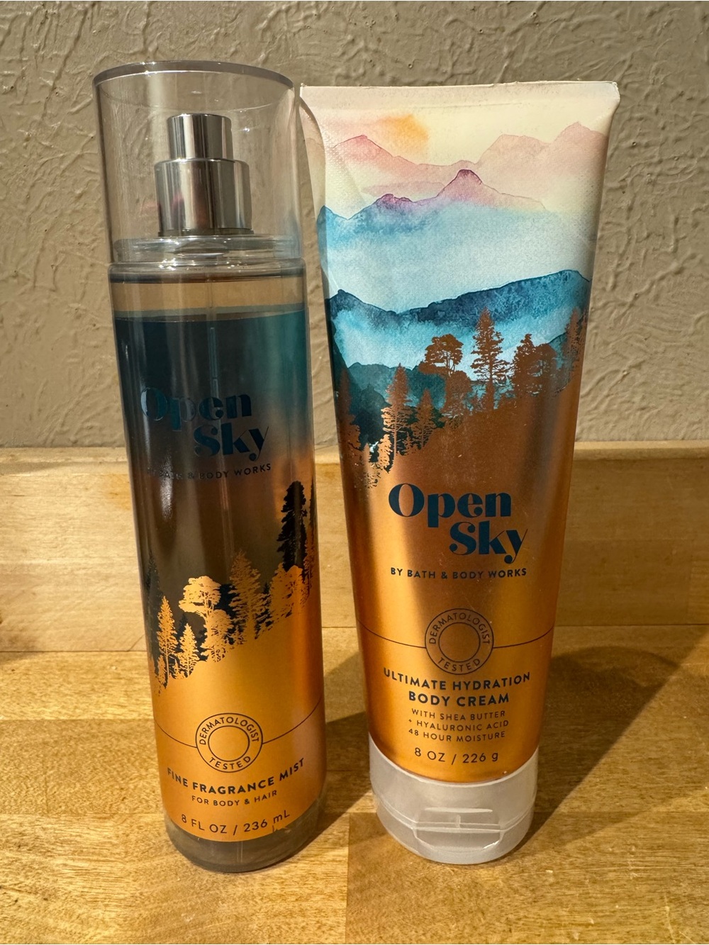 NWT Open Sky Fragrance Mist & Body Cream Bundle